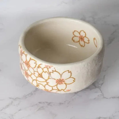 Urban Tokyo Tea & Tea Sets Sakura Cherry Blossoms Mini Matcha Bowl 8oz 3.75"D x 1.5"H P
