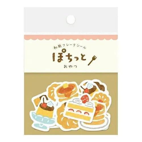 FURUKAWASHIKO Dessert Washi Flake Stickers - Pochitto Series