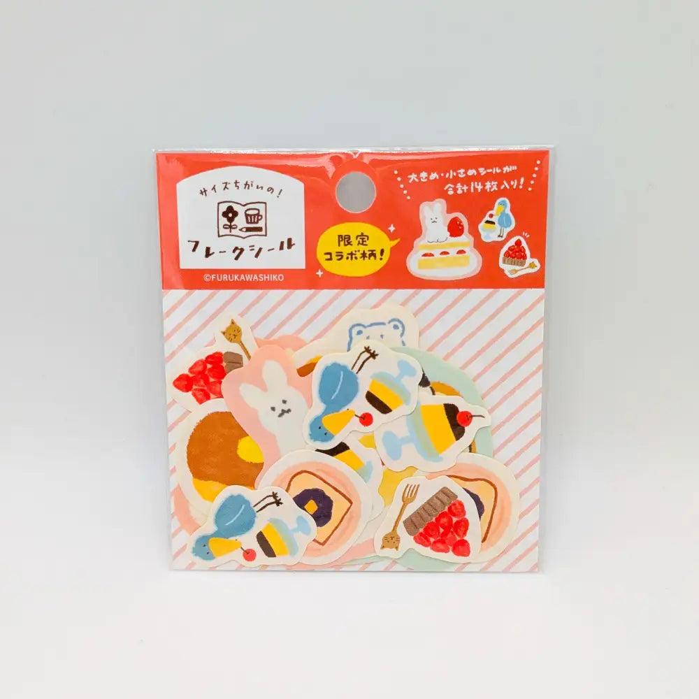 Washi Stickers - Watashi-biyori Series - Dessert Animals - Decorative Stickers