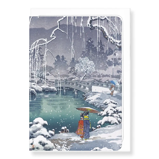 Ezen Trade WINTER WILLOWS: Japanese Greeting Card