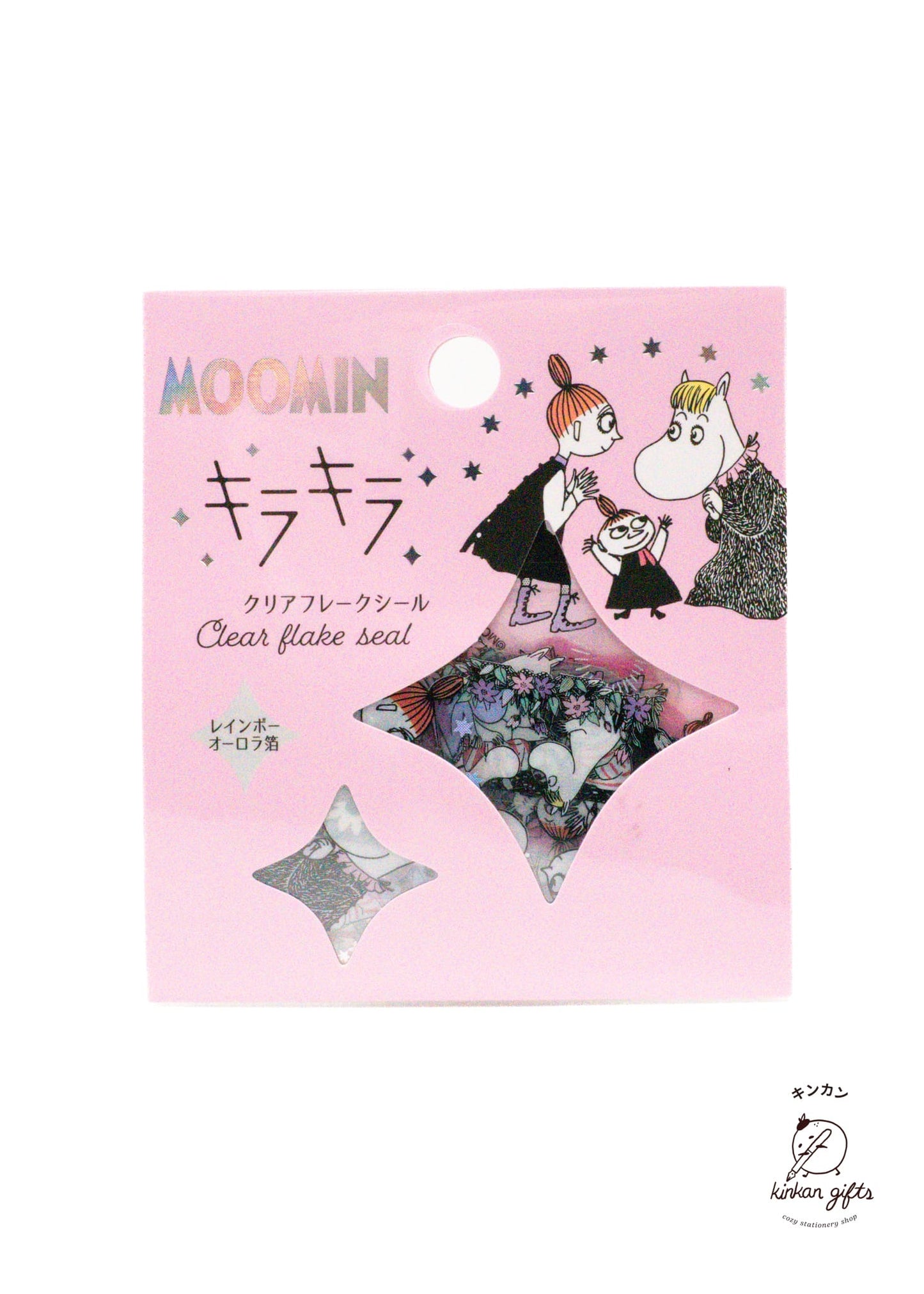 WORLD CRAFT CO.,LTD. Decorative Stickers World Craft - Clear Flake Seal - Moomin - Moomin Girls