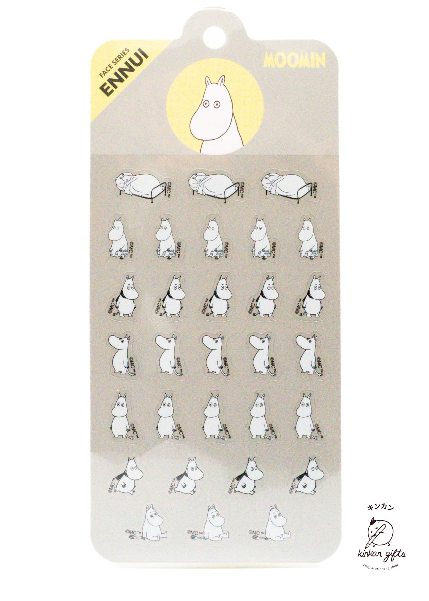 WORLD CRAFT CO.,LTD. Sticker Sheet World Craft Sticker Sheet - Moomin - Ennui