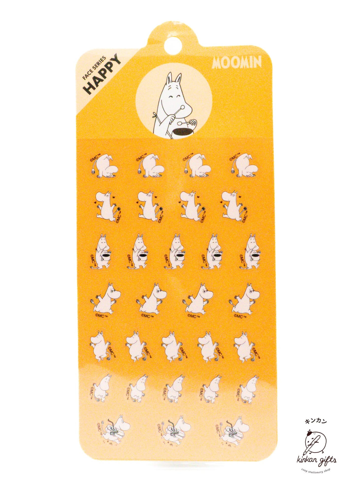 WORLD CRAFT CO.,LTD. Sticker Sheet World Craft Sticker Sheet - Moomin - Happy