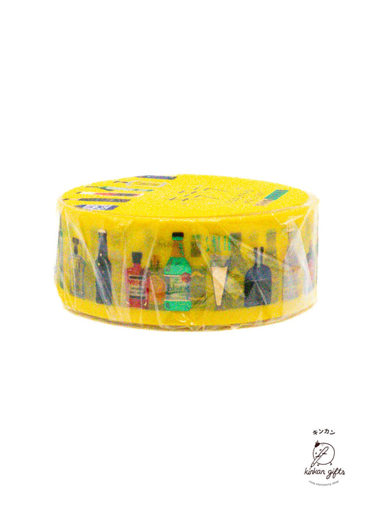 WORLD CRAFT CO.,LTD. Washi Tape World Craft - DECOLE Washi Tape Party Kira-Kira - Drinks