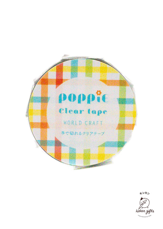 WORLD CRAFT CO.,LTD. Washi Tape World Craft - POPPiE Washi Tape - Retro Check