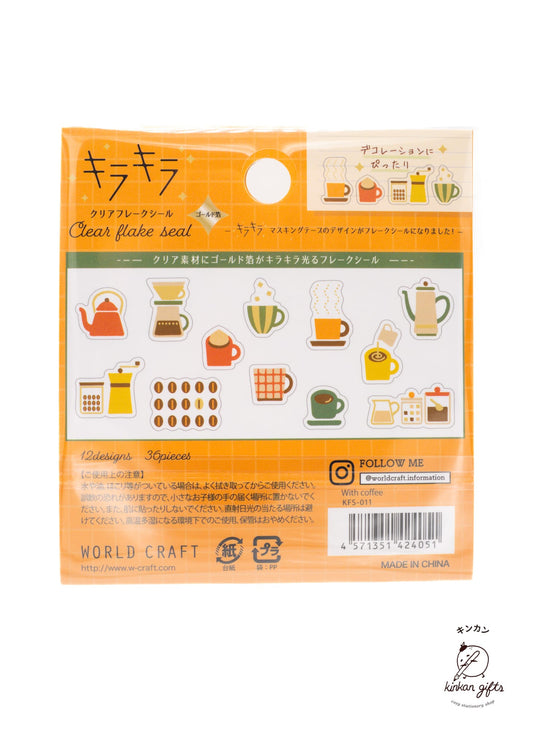 WORLD CRAFT CO.,LTD. World Craft - Clear Flake Seal - With Coffee