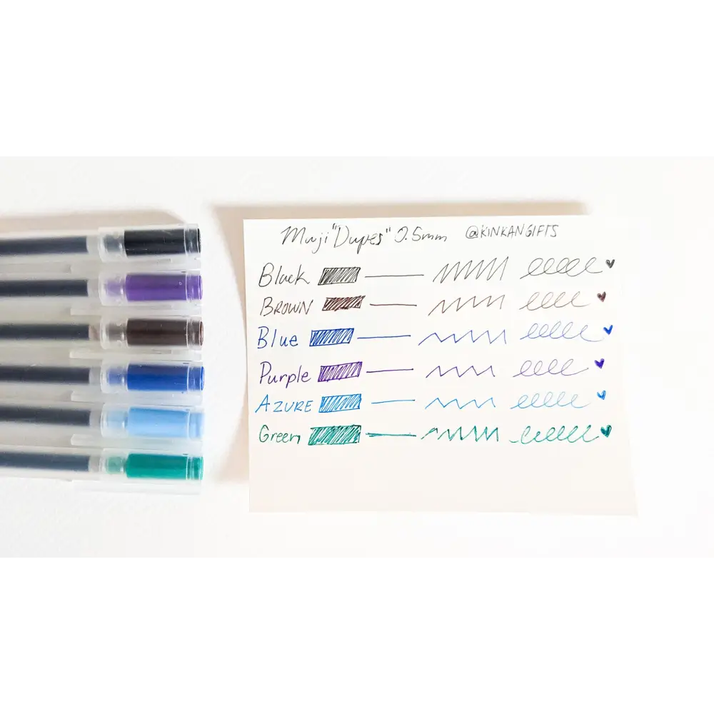 XIZE SH - Muji ’Dupe’ Colored Gel Pens -.5mm - pens