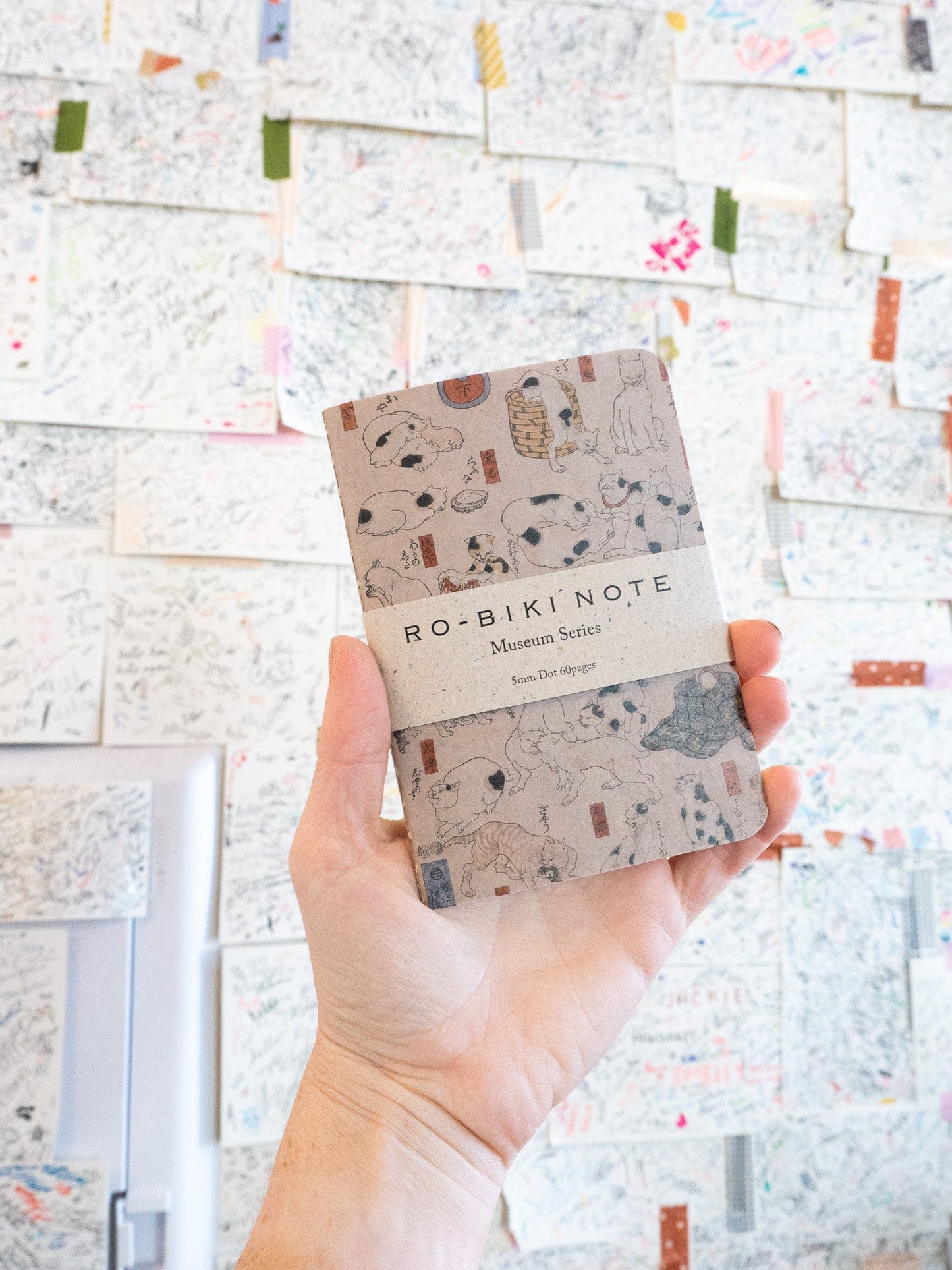 YAMAMOTO PAPER Notebooks & Notepads Museum Series RO-BIKI NOTE - Cat Design