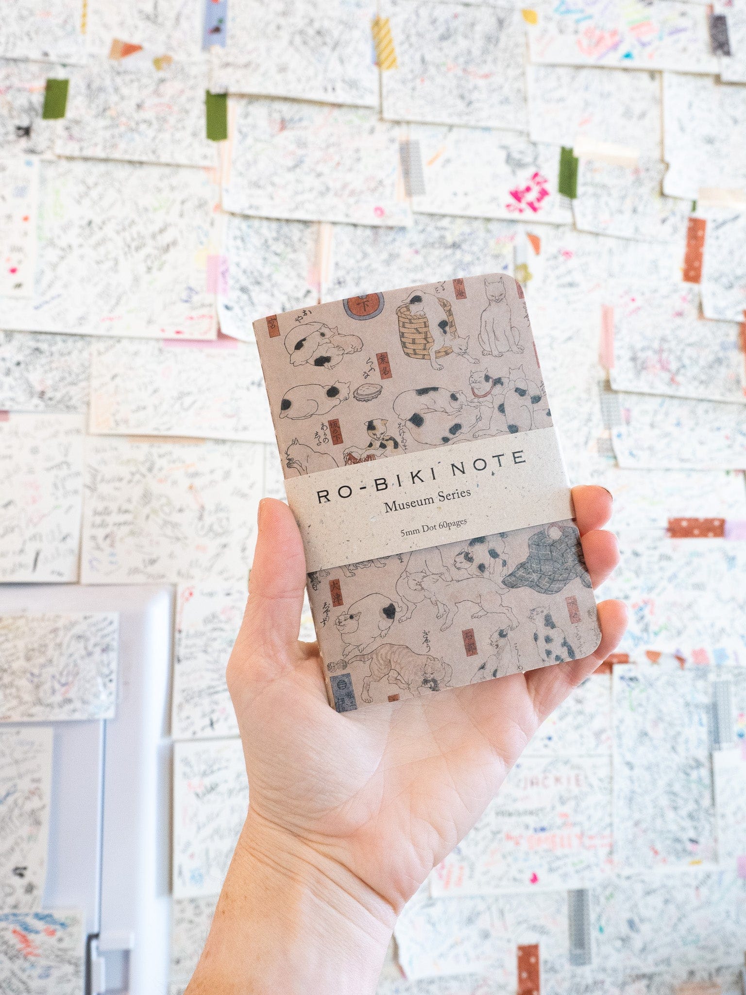 YAMAMOTO PAPER Notebooks & Notepads Museum Series RO-BIKI NOTE - Cat Design