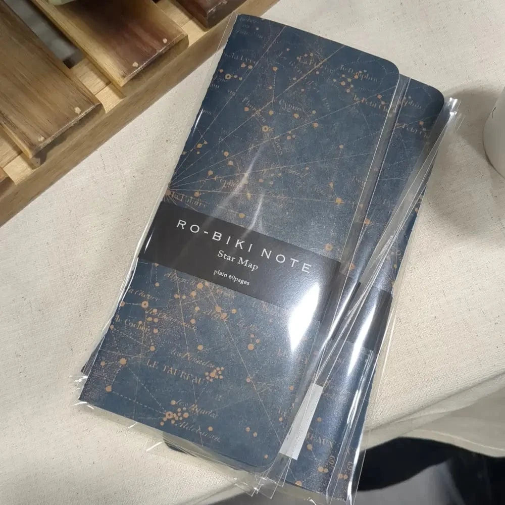 YAMAMOTO PAPER Notebooks & Notepads RO-BIKI NOTE MAP SERIES Star Map Plain Star Map Map Series RO-BIKI NOTE