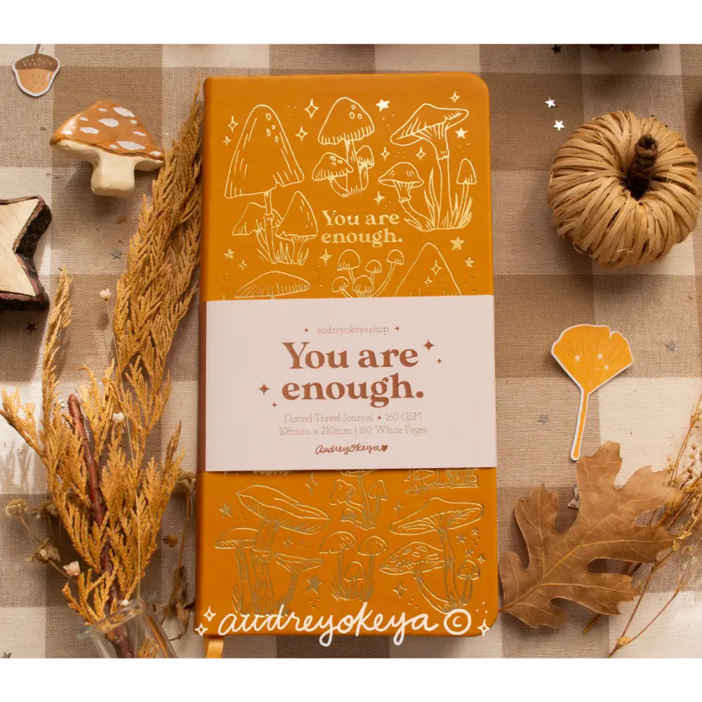 You Are Enough Small Yellow Journal