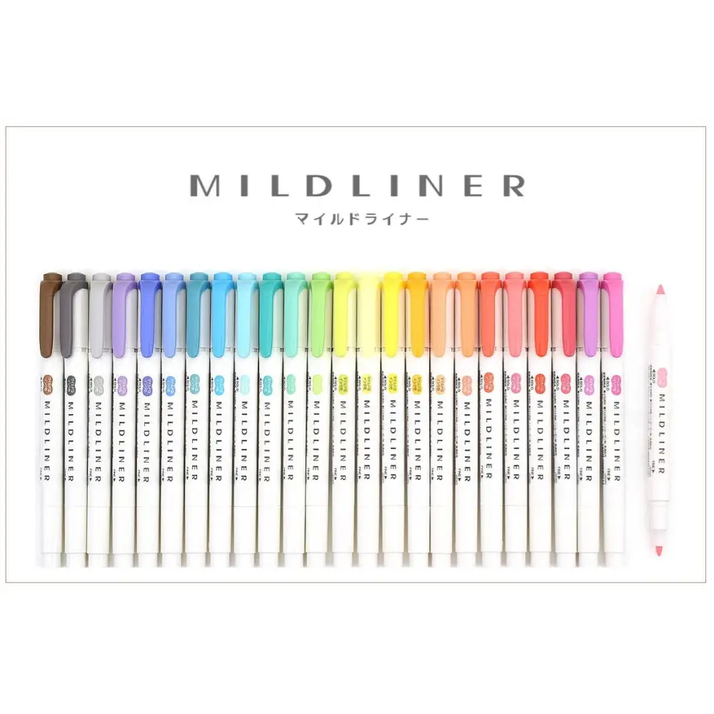 【Japanese Stationery】ZEBRA Mild liner Highlighter & Marker