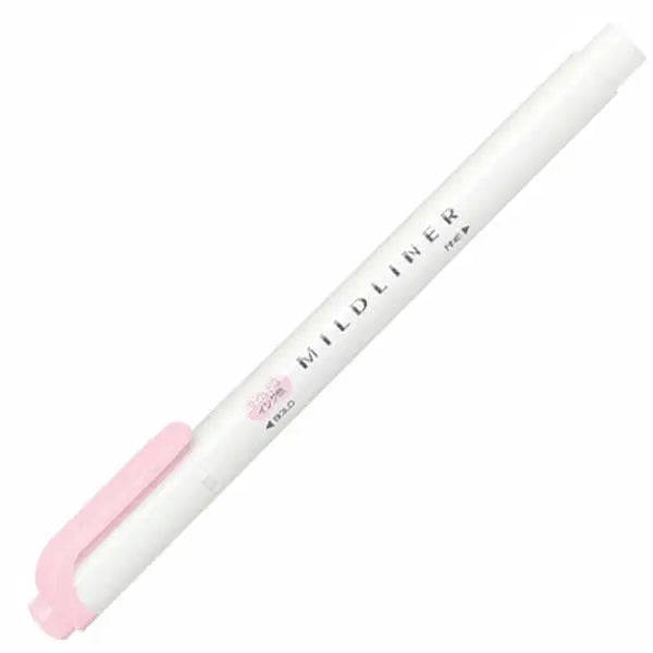 【Japanese Stationery】ZEBRA Mild liner Highlighter & Marker - BABY PINK