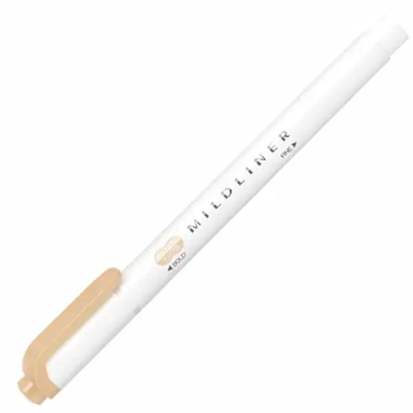 【Japanese Stationery】ZEBRA Mild liner Highlighter & Marker - BEIGE