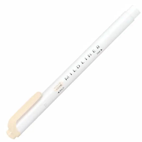 【Japanese Stationery】ZEBRA Mild liner Highlighter & Marker - CREAM