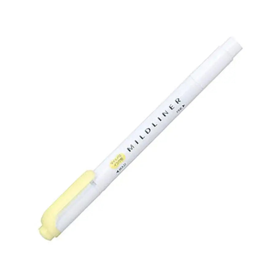 【Japanese Stationery】ZEBRA Mild liner Highlighter & Marker - YELLOW