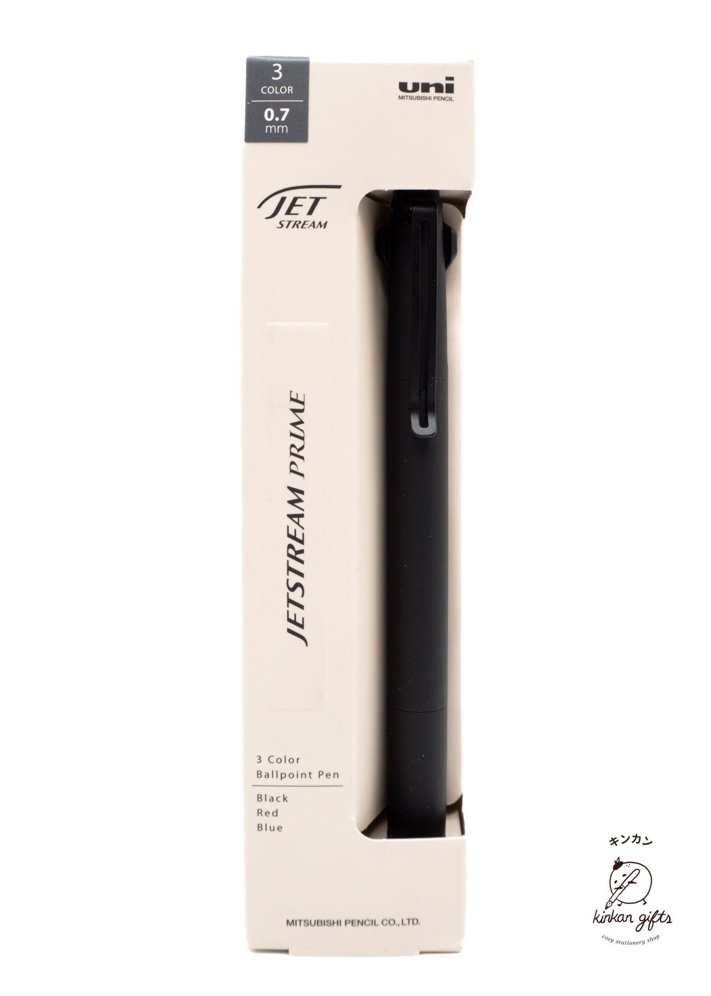 Zoomy BUNGU Pens Black Jetstream Prime 3 Color Multifunctional Pen / uni Mitsubishi Pencil