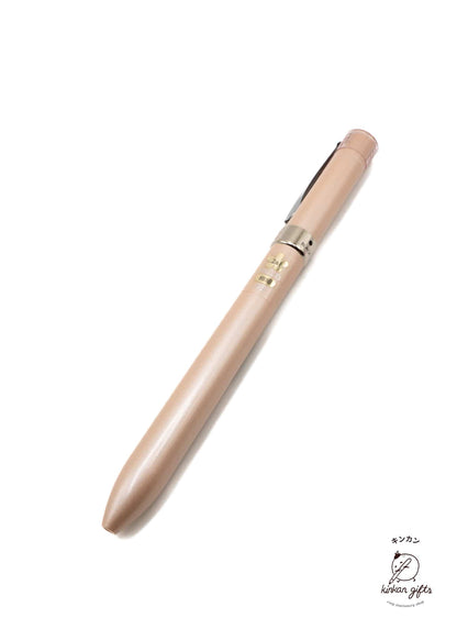 Zoomy BUNGU Pens Silky Gold Uni Jetstream F*Series 2 Color 0.5 mm Ballpoint Multi Pen + 0.5 mm Pencil